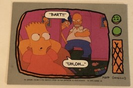 The Simpsons Trading Card 1990 #12 Bart Simpson Homer - £1.55 GBP