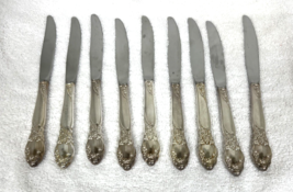 8 Plus One Vintage Oneida Ballard Country Lane Silver Plate Table Knives... - $38.12