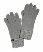 Victoria&#39;s Secret Gloves Gray Rhinestone Studded New - $14.97