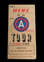 VTG 1940&#39;s Army Tour for You Munich &amp; Bavarian Highlands Rare Brochure Ephemera - £39.04 GBP