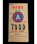 VTG 1940&#39;s Army Tour for You Munich &amp; Bavarian Highlands Rare Brochure E... - $70.03 CAD