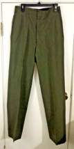 Vintage 1960s USMC Marine Uniform Pants Tropical Green SACO 32 Long Poly/Wool - £12.60 GBP