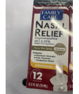 Family Decongestant Pump Mist Spray 0.5 fl oz Up To 12 Hours Relief pack... - €6,50 EUR+