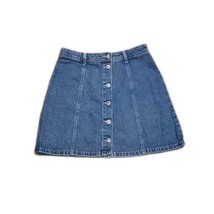 H&amp;M Divided Button Up Denim Jean Skirt ~ Sz 6 ~ Above Knee - £13.44 GBP