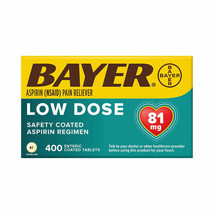 Bayer Aspirin Regimen Low Dose 81 mg., 400 Enteric Coated Tablets - £17.19 GBP