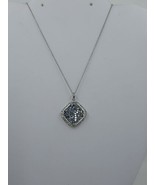 Samuel Aaron Silver Crystal Hexagon &amp; Round White Crystal Pendant and Chain - $68.53 CAD