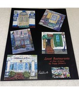 Peggy Diliberto Signed Art Poster New Orleans Restaurants  12 x 15” Mard... - $49.50