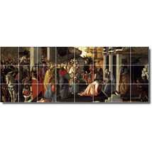 Sandro Botticelli Religious Painting Ceramic Tile Mural P00658 - £188.79 GBP+