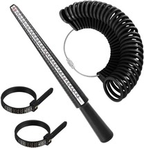 Ring Size Measuring Tool Includes Plastic Ring Sizer Mandrel Stick, Finger Sizi - $12.87