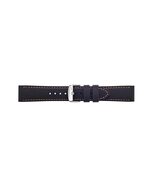 Morellato Livenza (Ec) Watch Strap - Black/Light Blue - 22mm - Chrome-pl... - $644.72 MXN