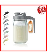 32oz BPA-Free Glass Pitcher with Flip-Top Lid - Safe Storage for Sun Tea... - $481.90 MXN