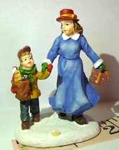Grandeur Noel Victorian Village Sister and Brother Family  Xmas Figurine 2002 - £12.36 GBP