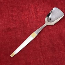 Hercules Inox Gelodur Ourodur Gold Stainless Sugar Squared Spoon 5 1/8&quot;  - £6.87 GBP