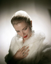 To Catch a Thief Grace Kelly studio glamour pose in white fur coat 8x10 Photo - £7.62 GBP