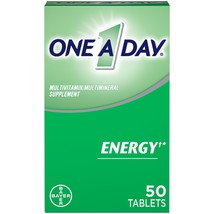 One A Day Energy Multivitamin Tablets for Men &amp; Women;  50 Count(D0102H76EPX.) - £28.18 GBP