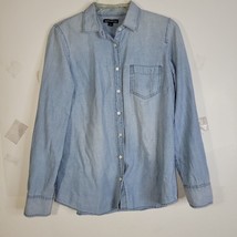 Womans J Crew Mercantile Chambray Button front Shirt Size S - £19.25 GBP