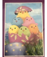 House Garden Yard Flag 28x40&quot; Colored Easter Eggs Baby Chicks Decorative... - £19.42 GBP