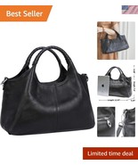Elegant Genuine Leather Shoulder Bag - Versatile Medium Crossbody Tote for Women - $134.99