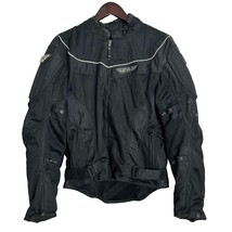 Fly Racing Mens Motorcycle Jacket Size Large Mesh Armour Black Back Protectors - £116.85 GBP