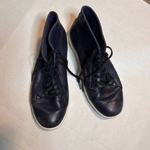 Men&#39;s Cole Haan Grand OS Navy Blue High Top Leather Sneaker SZ 9.5 M - $16.83