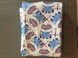 fabric- minions British flag eyes by cranston 1/2 yard - $4.21
