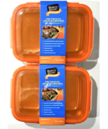 2 Pack Baker&#39;s Secret 850ml Stainless Steel Lunch Box With Compartments - $52.13 CAD