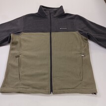 Columbia XM1247 Men's Green/Black Mount Grant Fleece Full Zip Jacket Size Medium image 12