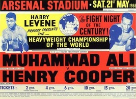 Muhammad Ali Vs Henry Cooper 8X10 Photo Boxing Poster Picture - £3.92 GBP