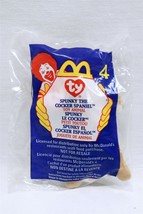 ORIGINAL Vintage 1999 McDonald&#39;s Ty Teenie Beanie Baby Spunky Cocker Spa... - $14.84