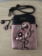 Chala Flamingo Cell Phone Purse Crossbody Glitter Pink only 1 strap - $21.66