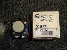 Allen Bradley 800H-QRTH10W White LED Pilot Light 120V Full Voltage New i... - £59.29 GBP