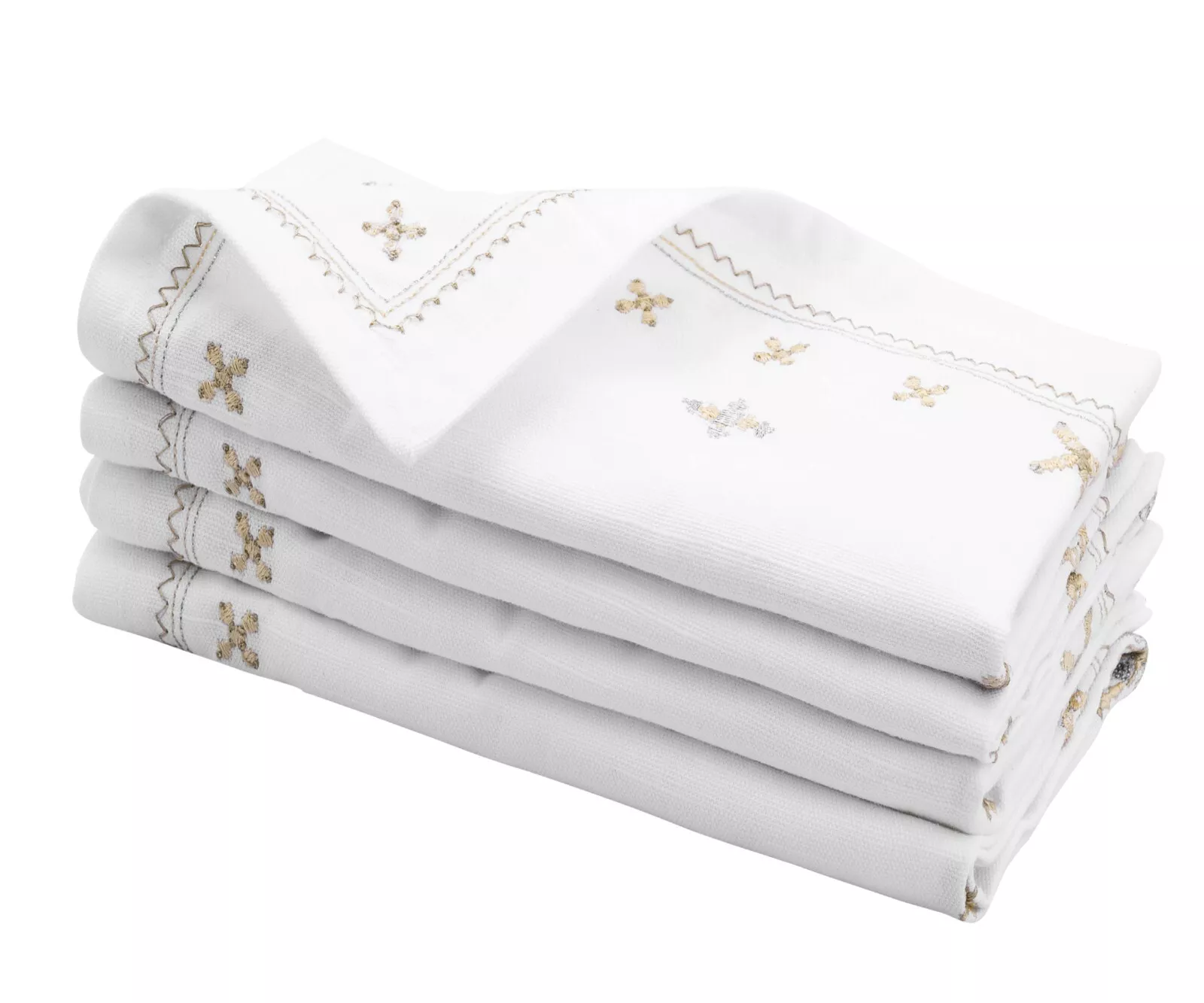 Pack of 4 Gold Cotton Dinner Reusable Napkins Cloth 20x20&quot; Hotel Quality - $58.99