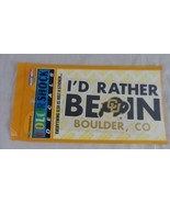 I&#39;D RATHER BE IN BOULDER, CO CU Buffaloes Color Shock Sticker Decals Lot... - £3.96 GBP