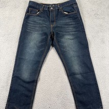 Beverly Hills Polo Club Mens Blue Medium Wash Zipper Straight Jeans Size 36/30 - £27.08 GBP