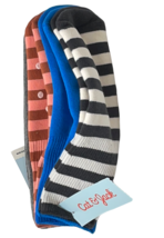 Cat &amp; Jack Cushioned Socks (4) Pair Kids 5-8.5 Multicolored 77% Cotton N... - $9.65