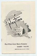 Playtime D'Oyly Carte Opera Company Shubert Theatre Boston 1948 - $15.84