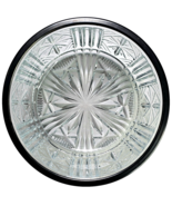 Vintage 1960s Elegant English Cut Lead Crystal Bowl Silver Plate Rim Sta... - €25,83 EUR
