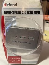 New Inland 4 Port 2.0 USB HUB (08331) Plug And Play Home And Office - $6.64
