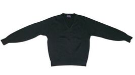 Vintage 90s Pine State V-Neck Black Sweater Mens L golf dad grandpa grun... - $27.61 CAD