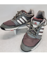 MENS SIZE 8 Adidas Adiwear Traxion Gray Red Athletic Golf Shoes EMG 004002 - £14.16 GBP