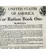 1943 WW2 War Ration Book 1 DeNafio Medford Massachusetts Military DWQQ13 - $380.59 MXN