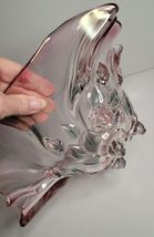 Mikasa Bella Rosa Pink Glass Crystal 13" Handkerchief Bowl image 4