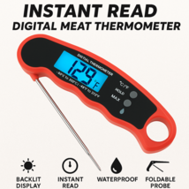 Instant Read Digital Meat Thermometer BBQ Grill Food Probe w/ Backlit Di... - $330.58 MXN