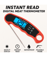 Instant Read Digital Meat Thermometer BBQ Grill Food Probe w/ Backlit Di... - $17.81