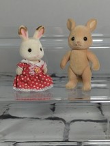 Calico Critters Figures Bunnies Flocked Lot of 2  - £9.34 GBP