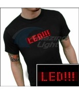 LED T-shirt with scrooling display LED Scrooling message t shirt LED dis... - £98.24 GBP