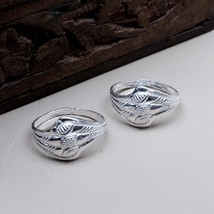 Traditionally Style Real Sterling Silver Indian Women Toe Ring Pair - $26.13