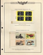 Minkus U S Plate Block Stamp Album PTA  & Wildlife Conservation Plate Block 1972 - $10.00