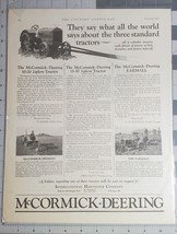 November 1927  McCormick-Deering Standard Tractor Advertisement - £18.26 GBP