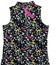 NWT JAMIE SADOCK S Simplicite ladies golf shirt top colorful designer black - £35.44 GBP